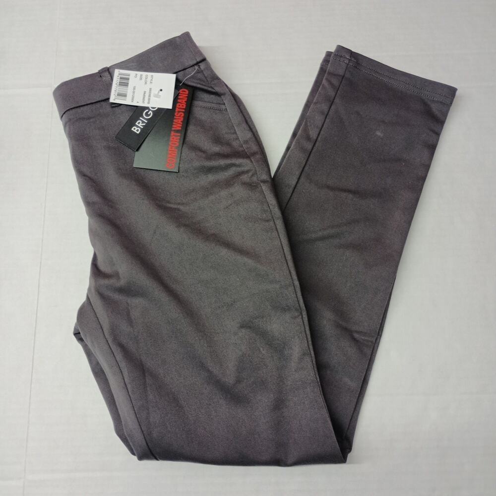 Briggs New York Women's Comfort Waistband Pants Size 4 Pavement Gray